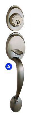 RONA entry handlesets Antique brass