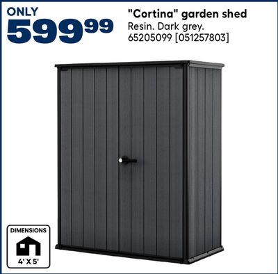 "Cortina" garden shed