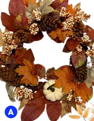 24" rattan wreath