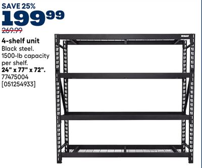 4-shelf unit