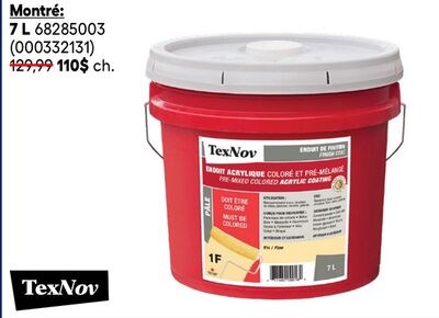 Revêtements acryliques TEXNOV, formats 7 L