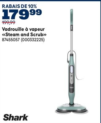 Vadrouille à vapeur Steam and Scrub Shark