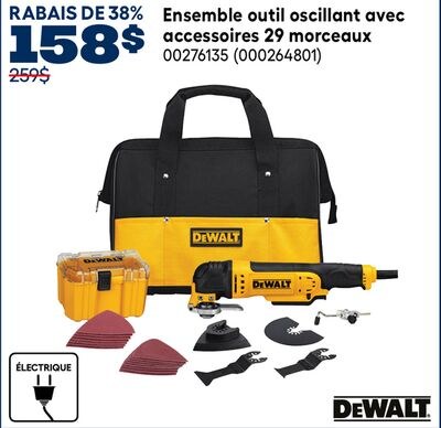 Ensemble outil oscillant avec accessoires 29 mo…