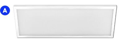 1' x 4', 5 CCT, 120 V, 4000 lumens, éclairage p…