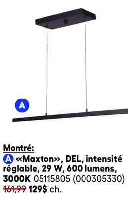 «Maxton», DEL, intensité réglable, 29 W, 600 lu…