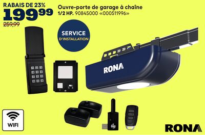 Ouverture-porte de garage à chaîne