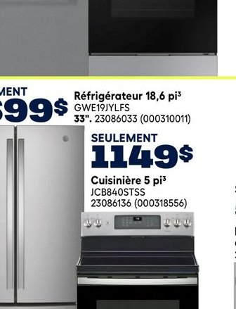 GE Réfrigérateur GWE1YILFS
