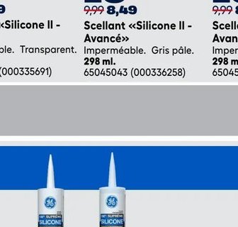 GE Scellent «Silicone II - Avancé»