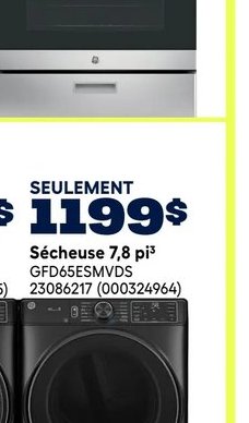 GE Laveuse 5 pi³ GFW655SNVDS
