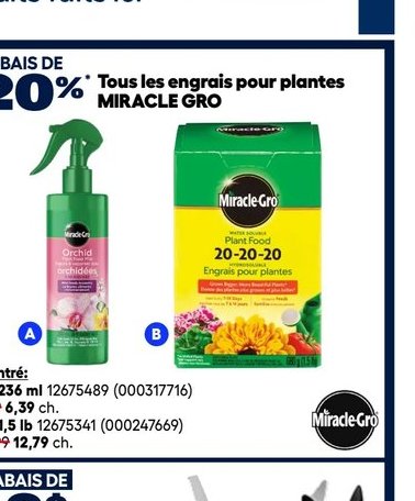 Miracle-Gro Engrais pour plantes
