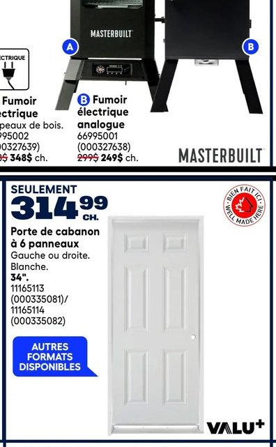 Fumoir électrique Masterbuilt Capeaux de bois