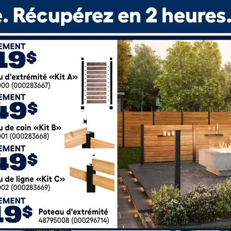 Poteau d'extrémité «Kit A» HOFT