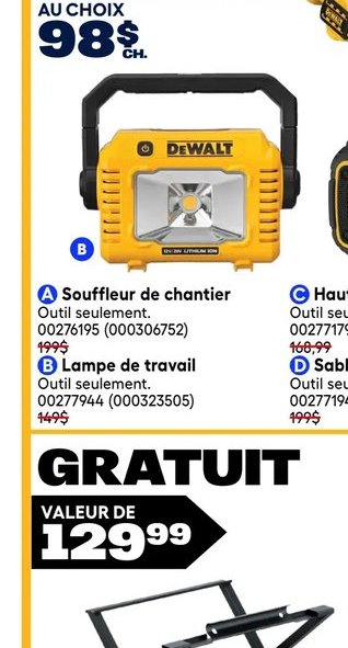 DeWALT Souffleur de chantier