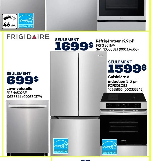 Frigidaire Gallery Réfrigérateur 19,9 pi³ FRFG2…