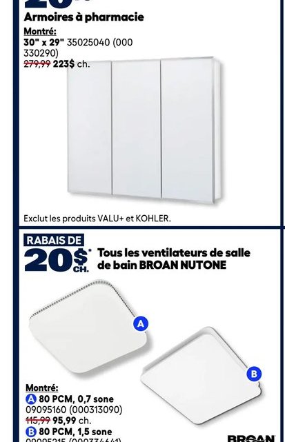 Armoires à pharmacie