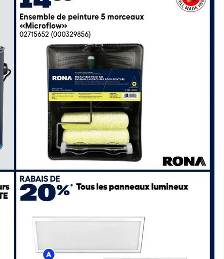 Ensemble de peinture 5 morceaux Microflow RONA