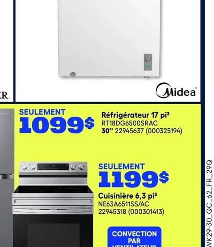 Congélateur 7 pi³ Midea