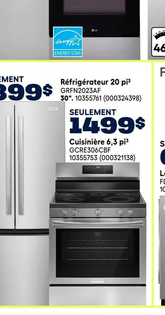 Frigidaire Gallery Réfrigérateur 20 pi³ GRFN202…