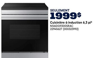 Cuisinière à induction 6,3 pi²