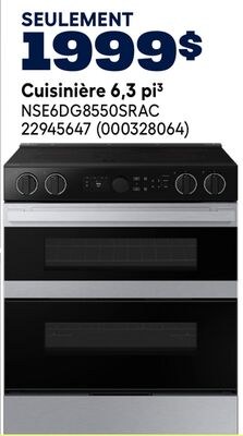 Cuisinière 6,3 pi³ samsung