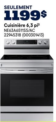 Cuisinière 6,3 pi³ Samsung