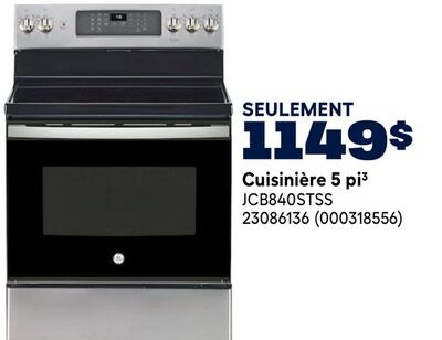 Cuisinière 5 pi³
