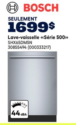 Lave-vaisselle «Série 500»