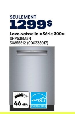 Lave-vaisselle «Série 300» Bosch
