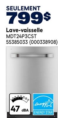 Lave-vaisselle MDT24P3CST