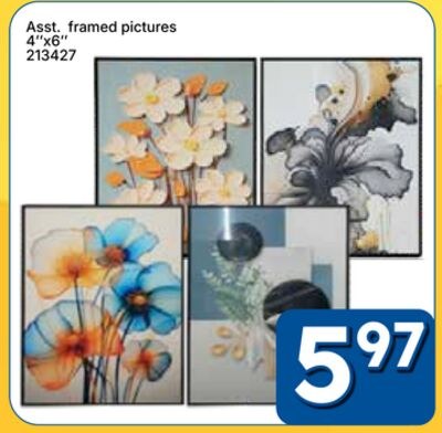Asst. framed pictures