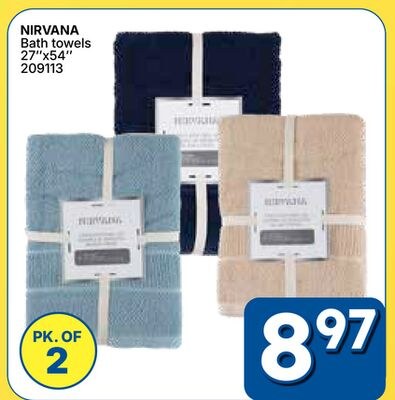 NIRVANA Bath towels