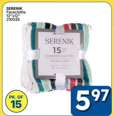 SERENIK Facecloths