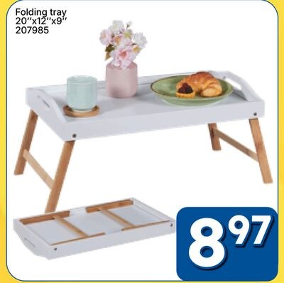 Folding tray
