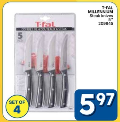 T-FAL MILLENNIUM Steak knives