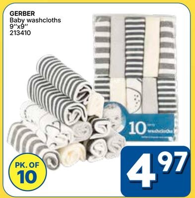 GERBER Baby washcloths