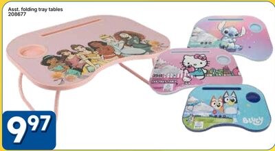 Asst. folding tray tables