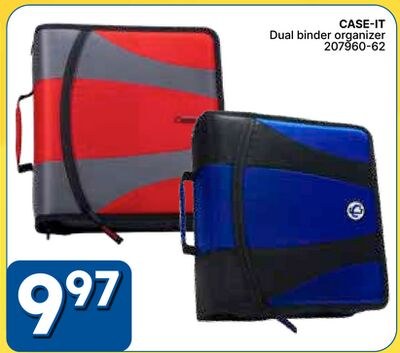 CASE-IT Dual binder organizer