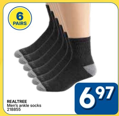 REALTREE Men's ankle socks