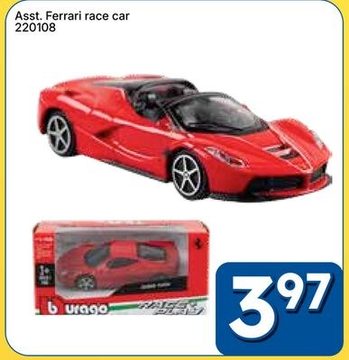 Asst. Ferrari race car