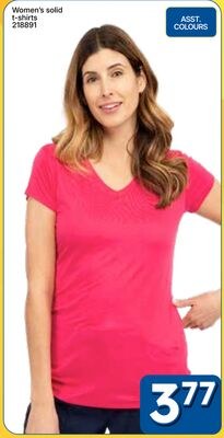 Women's solid t-shirts