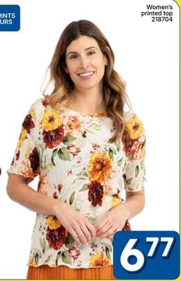 Women's printed top