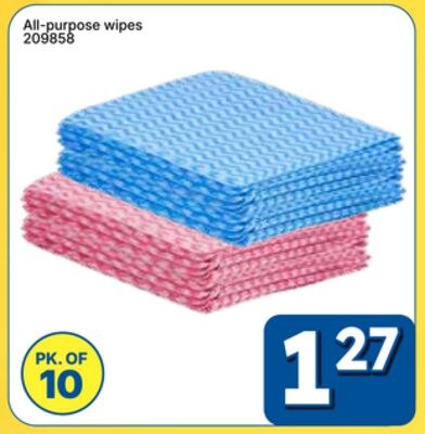 All-purpose wipes