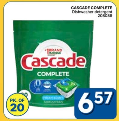 CASCADE COMPLETE Dishwasher detergent