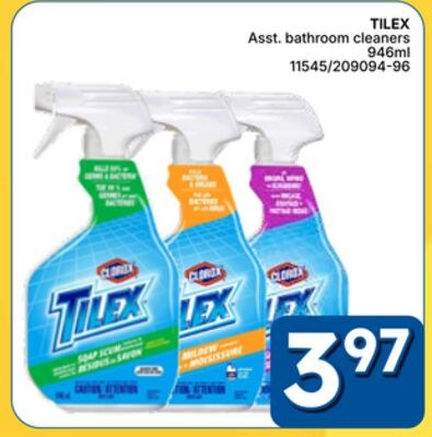TILEX Asst. bathroom cleaners