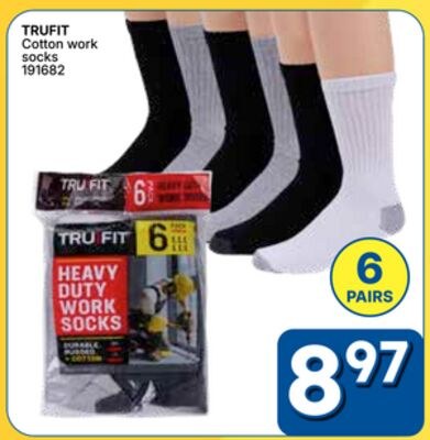 TRUFIT Cotton work socks