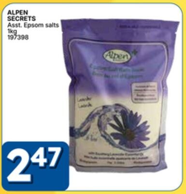 ALPEN SECRETS Asst. Epsom salts