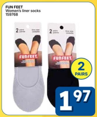 FUN FEET Women's liner socks