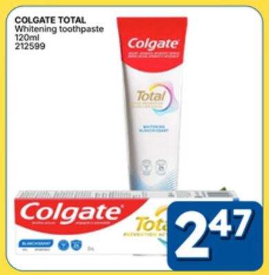 COLGATE TOTAL Whitening toothpaste