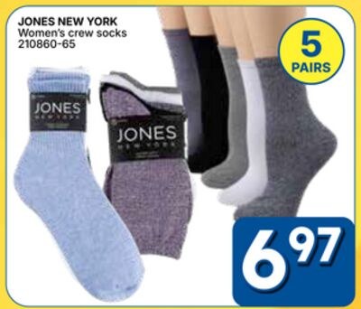 JONES NEW YORK Women's crew socks