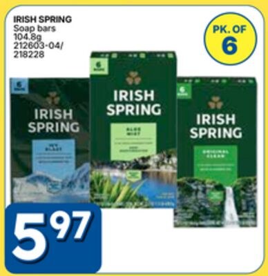 IRISH SPRING Soap bars
